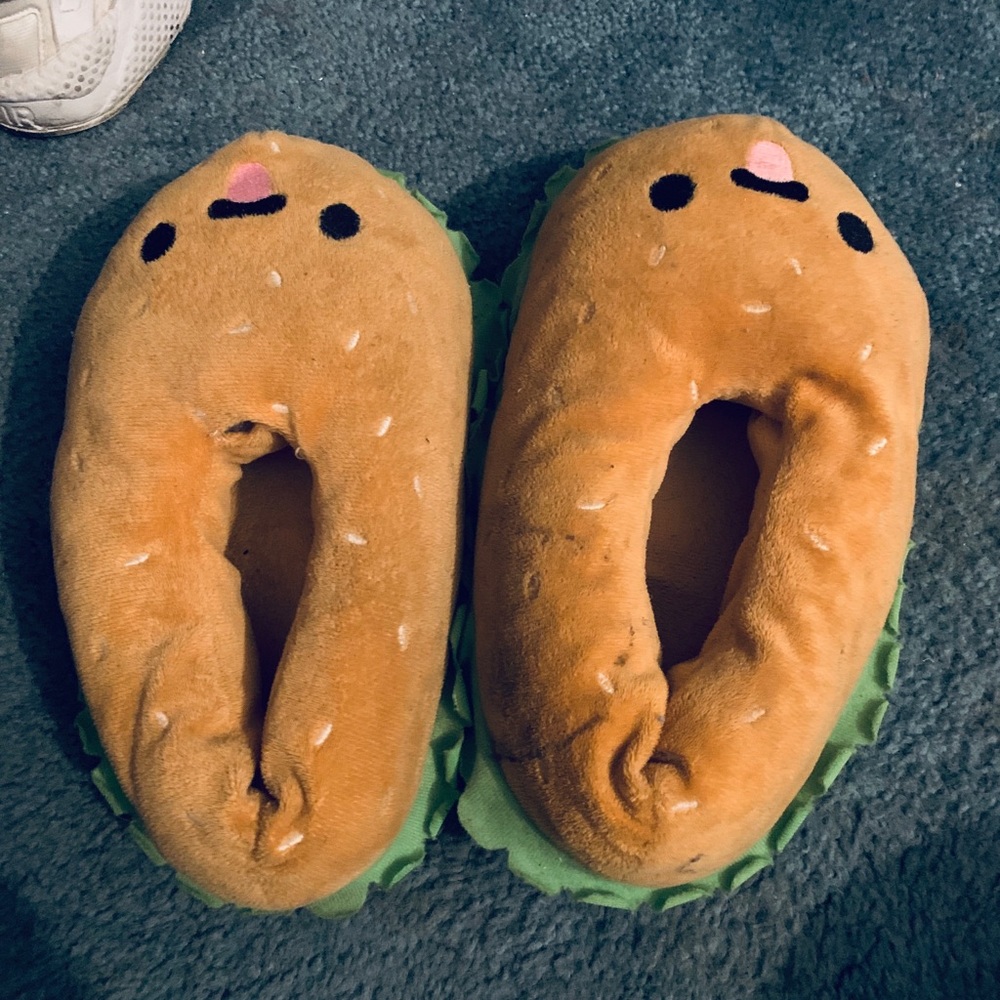 Cheeseburger slippers